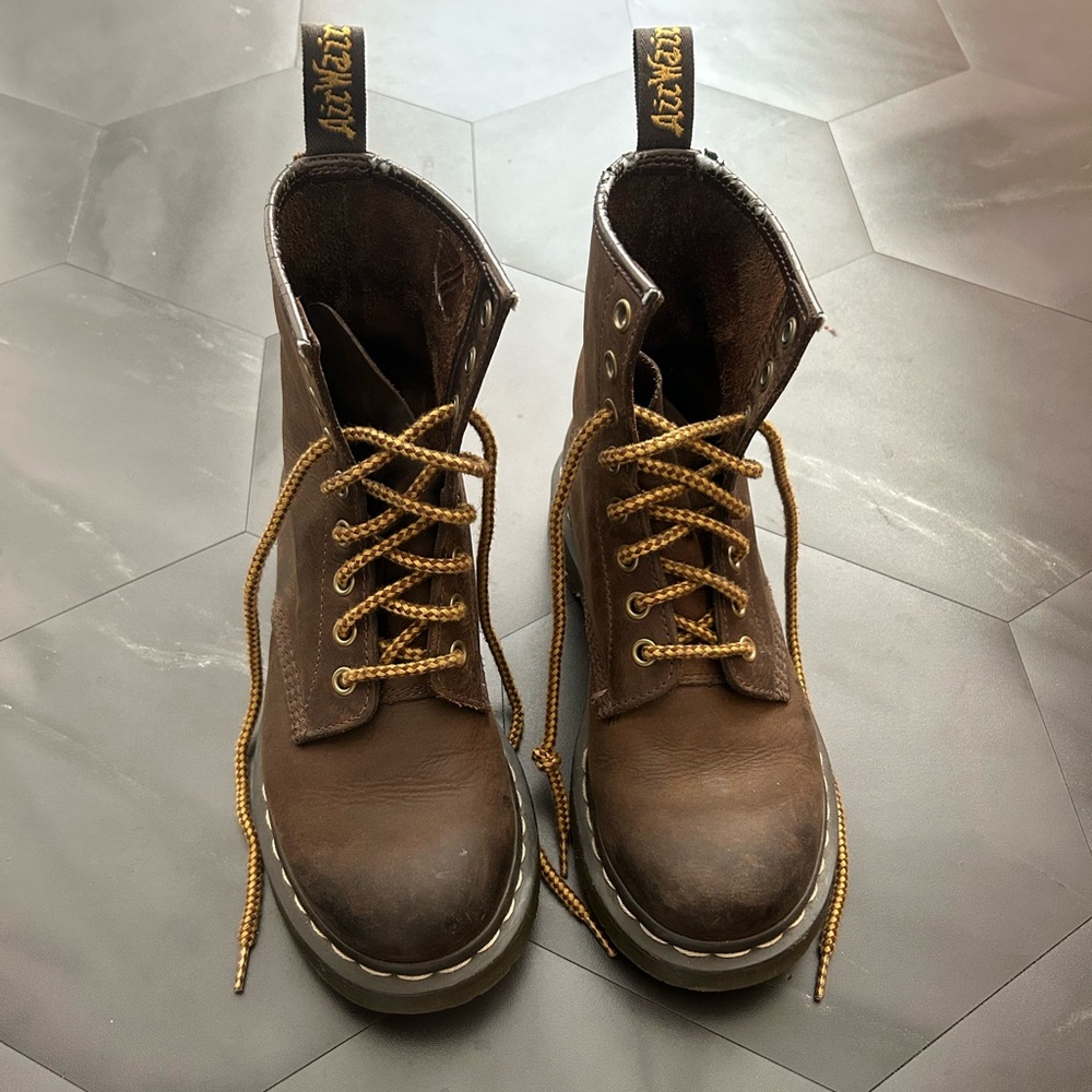 Dr. Martens Dark Brown Leather Boots